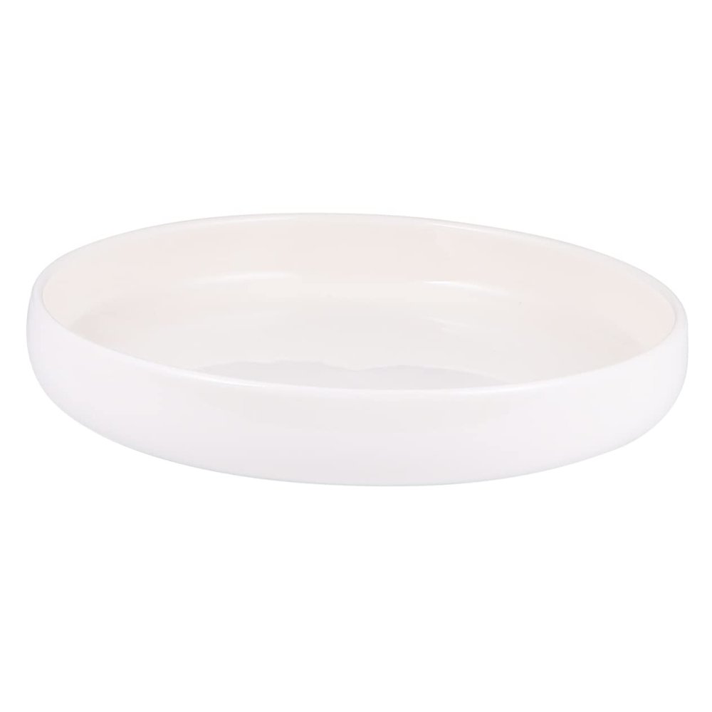 Mipcase Ceramic Reptile and Turtle Water and Food Bowl, White