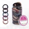 JASVERLIN Dark Brown Hair Ties, Seamless Ponytail Holders, 100 Count view 1