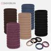 JASVERLIN Dark Brown Hair Ties, Seamless Ponytail Holders, 100 Count view 2