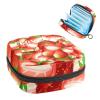 Women's Strawberry Period Product Storage Bag with Zipper view 1