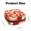 Women's Strawberry Period Product Storage Bag with Zipper view 2