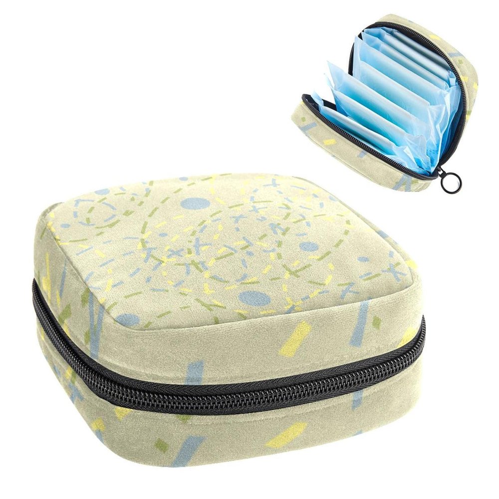 Portable Menstrual Product Storage Bag with Zipper