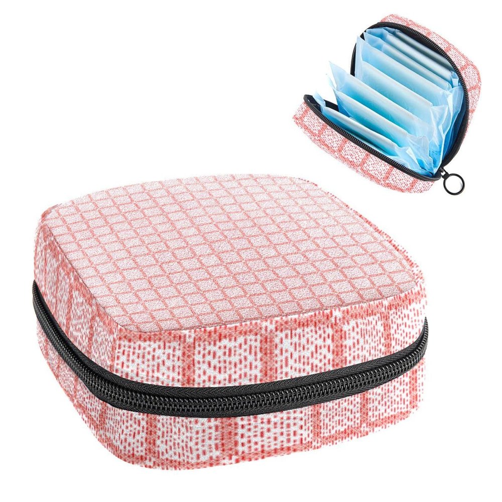 Portable Period Product Storage Bag with Zipper