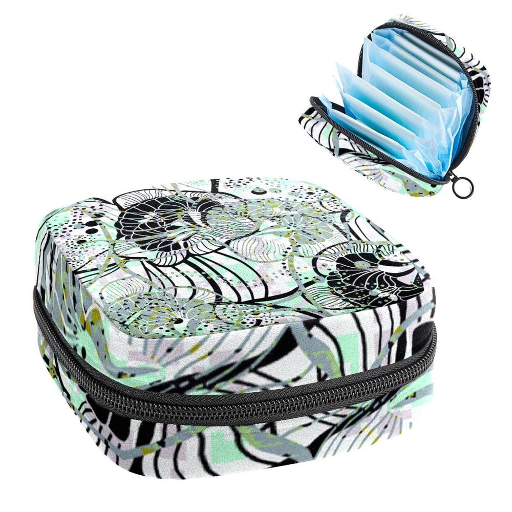 Portable Menstrual Product Storage Bag with Zipper