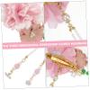 Pearl Hair Clip with Jade Bead and Side Clip for Women view 3