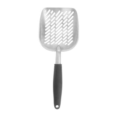 Mipcase Long-Handle Metal Litter Scoop for Cats and Dogs, Blue