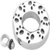 NOBRIM Silver Pet Ash Memorial Necklace Urn with Black Paw Print view 4