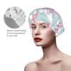 Flamingo Reusable Waterproof Adjustable Shower Cap for Women view 4