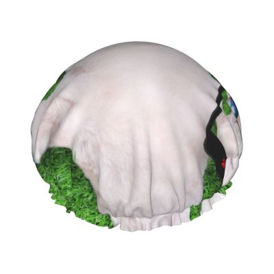 Dog with Sunglasses Shower Cap, Reusable, Waterproof, Washable, Adjustable