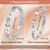 Cigmag Stainless Steel Magnetic Bracelet for Women, Ultra-Strong Magnets, Adjustable view 3