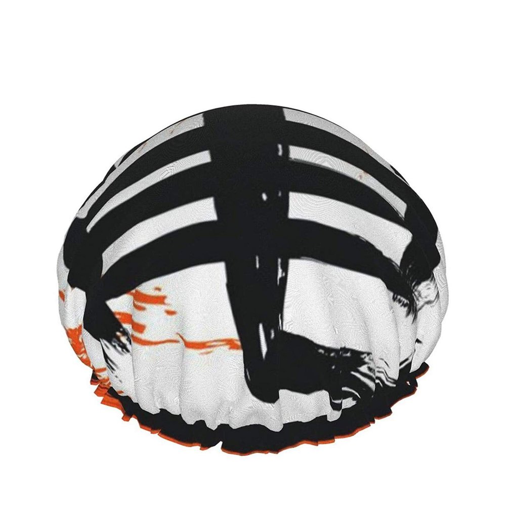 Japanese Kanji Turtle Kame Double-Layer Waterproof Shower Cap for Women