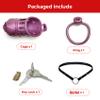 ScreaAss 2023 Handmade 3D Resin Chastity Cage Set with Ring and Belt, 5 Sizes view 2