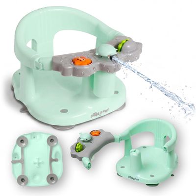 Interbaby Non-Slip Baby Bath Seat with Suction Cups, from 6 Months, Green