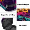 Sanitary Pad Storage Bag, Retro Neon American Muscle Car Style view 3