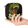 Angry Tyrannosaurus Head Period Pad Storage Bag for Women and Girls view 4