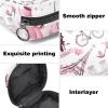 Period Pad Storage Bag for Women, Large Capacity, Paris Eiffel Tower Pattern view 3