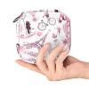 Period Pad Storage Bag for Women, Large Capacity, Paris Eiffel Tower Pattern view 4