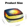 Ice Fire Baseball Period Pad Storage Bag with Zipper, Portable Menstrual Cup Bag for Teens and Women view 2