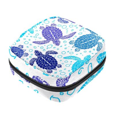 Turtles Underwater Ocean Menstrual Product Storage Bag