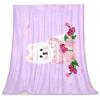Plush Microfiber Blanket with Cartoon Dog view 1