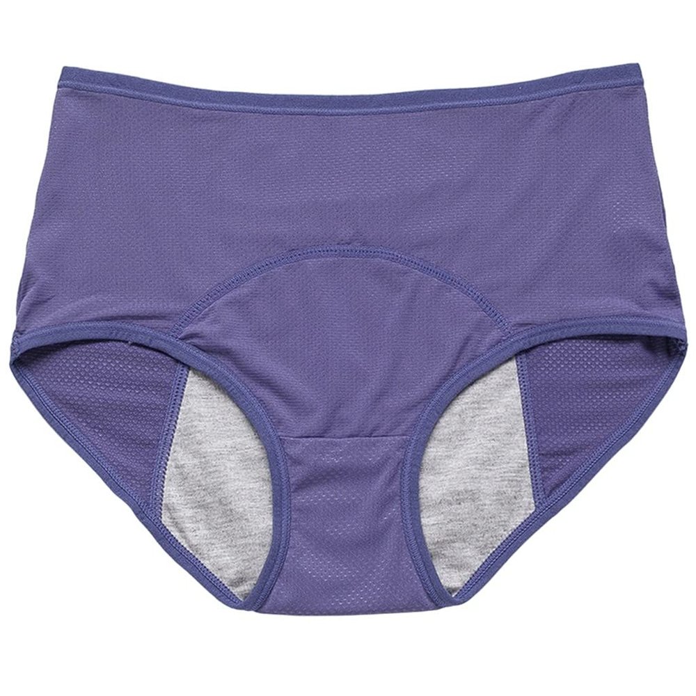 Women's Leak-Proof Menstrual Briefs, 3-Pack, Breathable, Waterproof, 75–85 kg