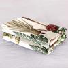 Plush Microfiber Blanket, Warm and Cozy, Tropical Jungle Giraffes, Parrots and Banana Trees view 2