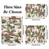 Plush Microfiber Blanket, Warm and Cozy, Tropical Jungle Giraffes, Parrots and Banana Trees view 3