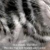 Plush Microfiber Blanket for Cats, Gray view 2