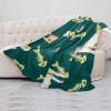 Plush Microfiber Blanket – Cartoon Cat Fishbone view 4