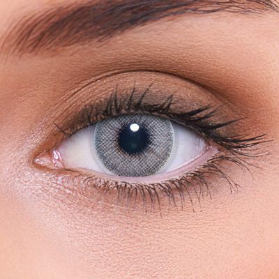 LENZOTICA Classic Gray, -2.25 Diopters, DIA 14.00, Monthly Contact Lenses, 2 Count (1 Pair)