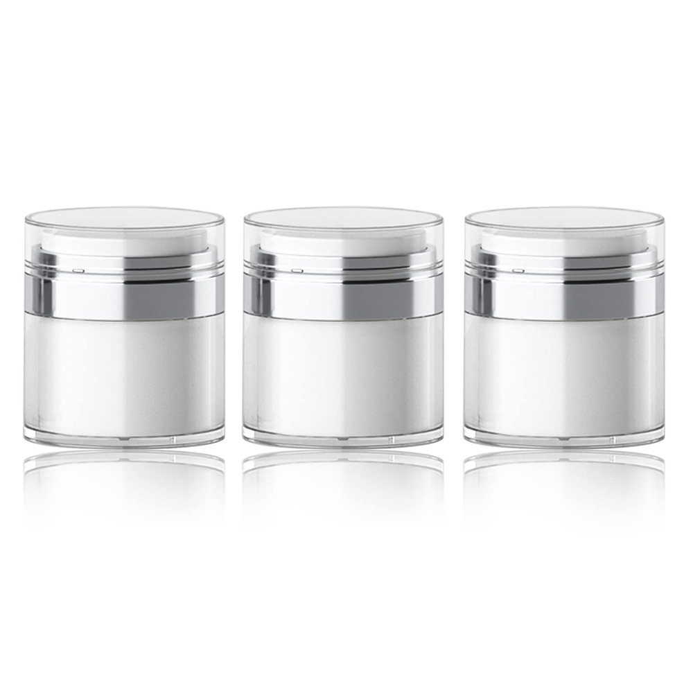 30 mL Airless Pump Jar, Refillable Cosmetic Container
