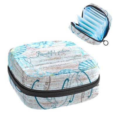 Portable Menstrual Product Storage Bag with Zipper, Jellyfish Design