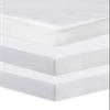 Next To Me Fitted Crib Sheets, 3-Piece Set, 83–85 x 50–51 cm, 100% Pure Cotton, Silver view 1