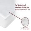 Next To Me Fitted Crib Sheets, 3-Piece Set, 83–85 x 50–51 cm, 100% Pure Cotton, Silver view 3