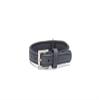 Beeztees Balacron Ax Dog Collar - Faux Leather - Black - 31-39 cm view 1
