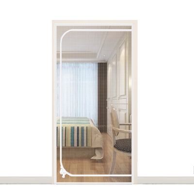 Pet Screen Door with U-Shaped Zipper, Easy-Install Cat and Dog Barrier