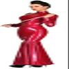 Sexy Red Latex Long Dress, Rubber One-Piece Corset, Purple, 4XL, Purple, XS view 2