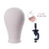 Canvas Block Head Training Mannequin Head Wig Stand and Accessory Set, 24 Inch view 2