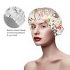 Paris Tower Reusable Waterproof Washable Adjustable Shower Cap for Women, All Hair Lengths view 4