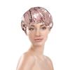 Watercolor Floral Reusable Waterproof Washable Adjustable Shower Cap for Women view 3