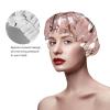 Watercolor Floral Reusable Waterproof Washable Adjustable Shower Cap for Women view 4