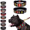 REYNEM Reflective Adjustable Dog Collar, Blue Camouflage, Size M view 2