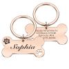 Personalized Dog Collar ID Tags, Engraved Name Medal, DZ1950 Rose, 50 mm view 1