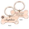 Personalized Dog Collar ID Tags, Engraved Name Medal, DZ1950 Rose, 50 mm view 2