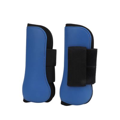 NDNCZDHC Horse Leg Boots, PU Protection with Elastic Padding for Jump Training, Blue (M)