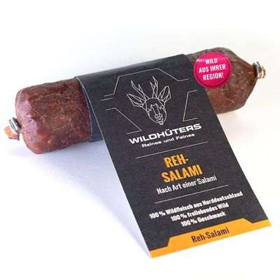 WILDHTERS Venison Salami, 100% Game Meat, 150 g