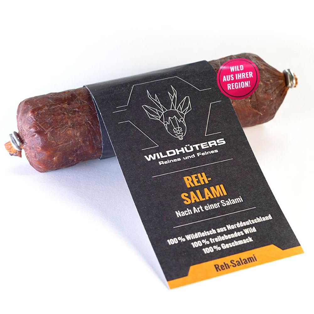 WILDHTERS Venison Salami, 100% Game Meat, 150 g