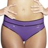 Purple Latex Briefs with Black Accents, Black with Orange, Men's XS view 1