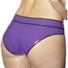 Purple Latex Briefs with Black Accents, Black with Orange, Men's XS view 2