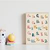 Tigerlino ABC Children's Poster Alphabet 2-Piece Set, Educational Posters with Letters & Numbers | Kids' Room Wall Art for Kindergarten & Elementary School (DIN A4) view 3